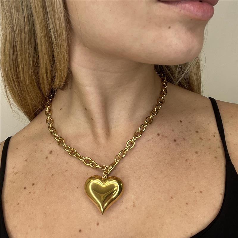 collana cuore incastro